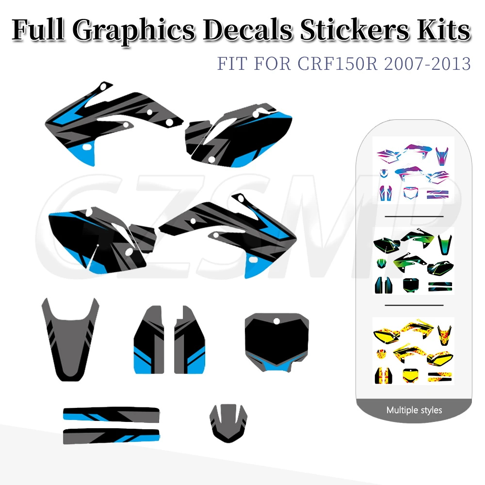 

Motocross Full Graphics Decals Stickers Deco Background Kits Fit for HONDA CRF 150R CRF150R 2007-2022 2021 2020