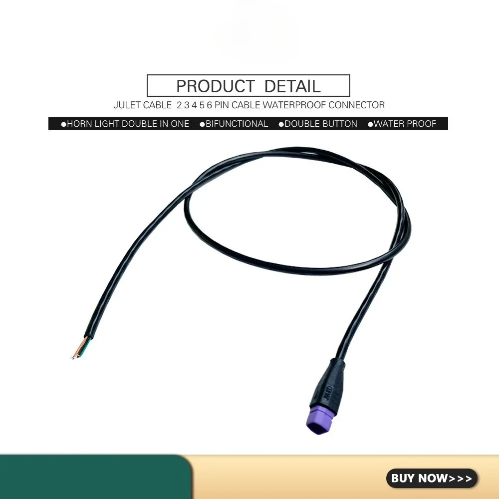 Ebike Shaped Connector 2/3/4/5/6 Pin Cable Waterproof Connector Signal Line Julet Connector E-Bike Equipment Male Or Female