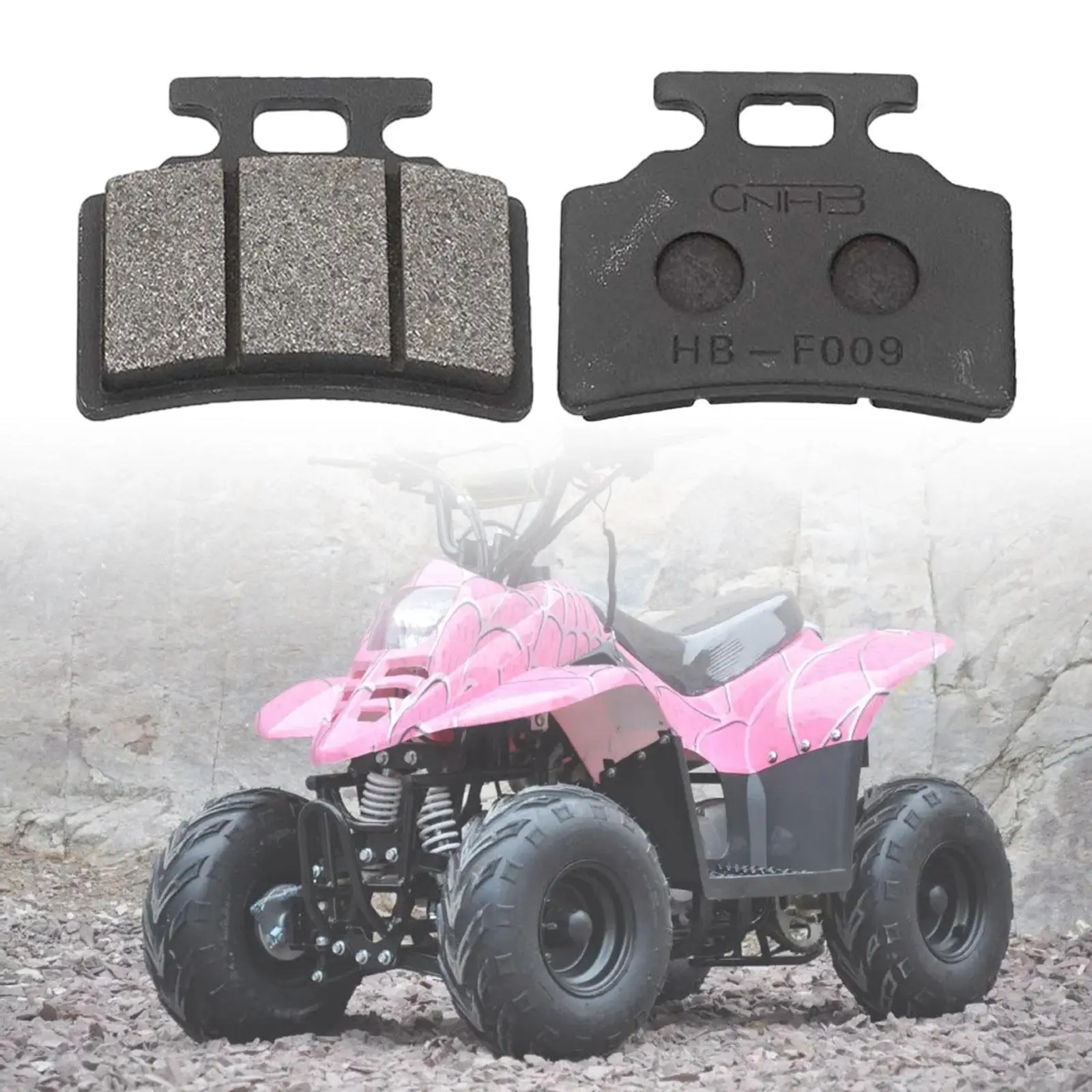 2Pcs Disc Brake Pads ,Replaces,High Performance, Metal Accessories for Bike 50cc 70cc 90cc 110cc 125cc Dirt Bike ATV