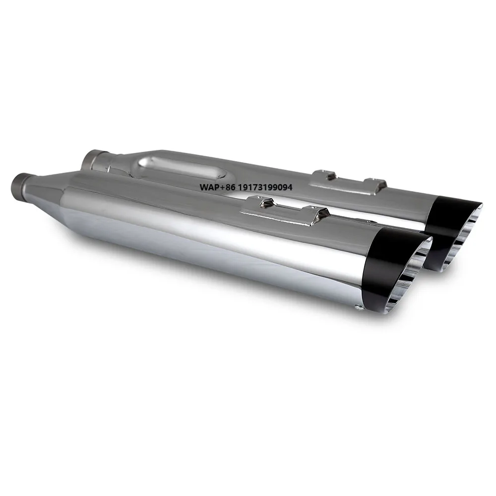 Chrome Stainless Steel Motorcycle Exhaust Pipes Compatible for Touring  2017-2024