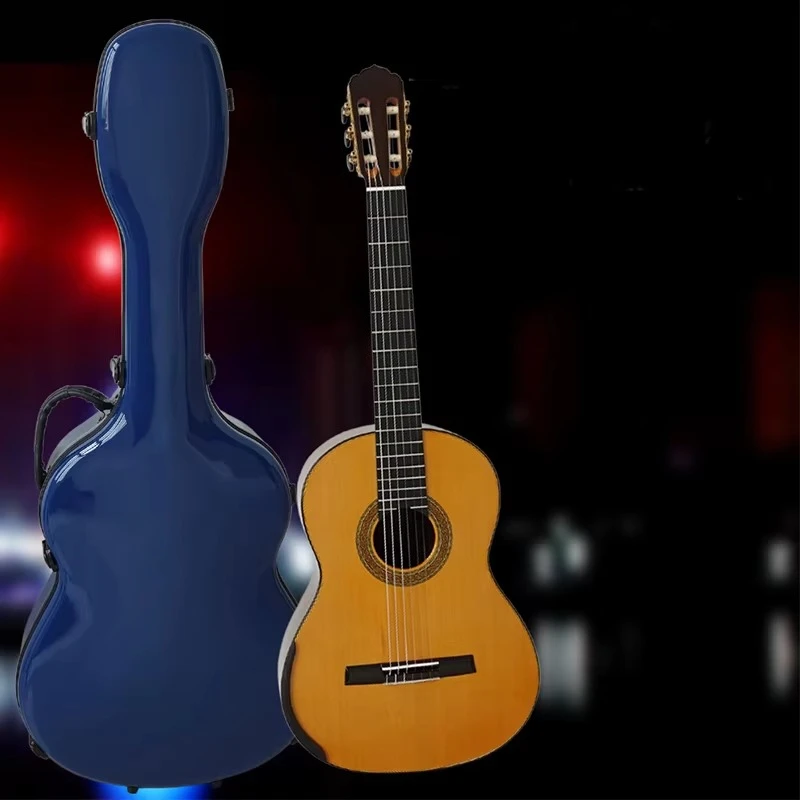 High Quality Fiberglass Guitar case colour musical instrument case wholesale made in China with wheel carrying bag