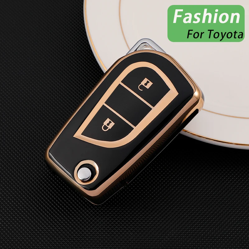 

New TPU Car Remote Key Case Full Cover Holder For Toyota Auris Corolla Reiz Avensis Verso Yaris Aygo Rav4 Scion TC IM 2015 2016