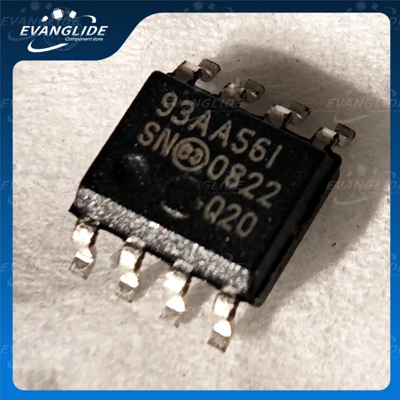 10PCS/LOT 93AA56T-I/SN 100% Original & New EEPROM 256x8-128x16 - 1.8V SOP8