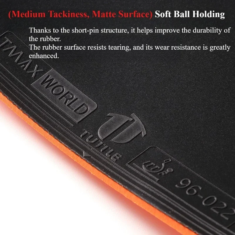 TUTTLE Fluctuation-World 25 27 2.5/2.7mm Thick Sponge Table Tennis Rubber Sheet Pips in Sticky PingPong Rubber ITTF Approved