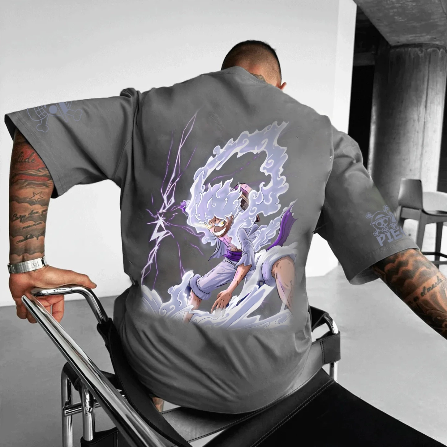 

One Piece 2025 New Collaboration Summer Bestsellers: Pure Cotton Round-neck Commuter Short-sleeved T-shirt for Men's Daily Life