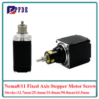 Nema8 Nema11 Fixed Axis Screw Linear Stepper Motor Actuator, Telescopic Mminiature Electric Cylinder with DM420 Sliding Actuator