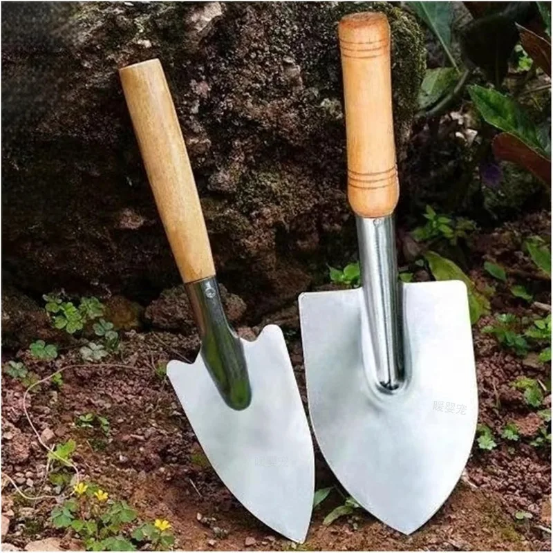 Pot Planting Gardening Digging Soil Succulent Flower Spade Small Shovel Stainless Steel Shovel Planting Flowers Garden Tools