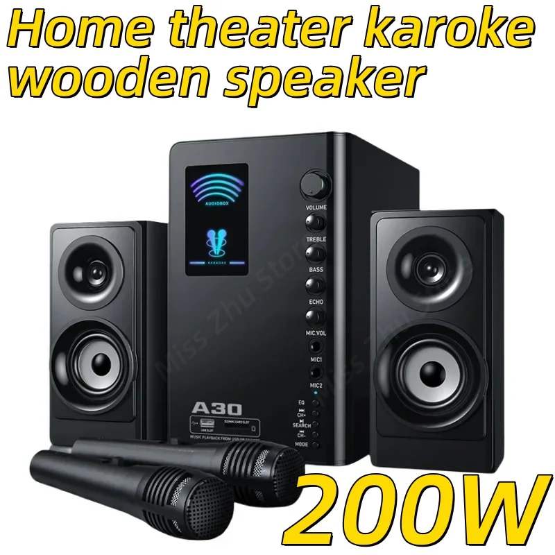 SADA caixa de som bluetooth Home Portable Cinema K Song Subwoofer Home KTV Sound Set Living Room TV Computer Speaker System