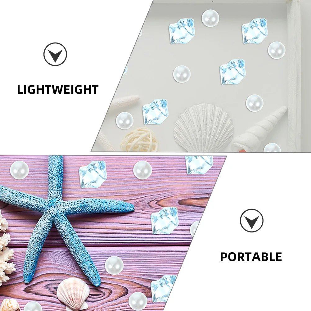 

1Set Blue Crushed Ice Stone Pearls Stylish Aquarium Landscape Decorations Fish Tank Beads DIY Craft Gravel Gardening