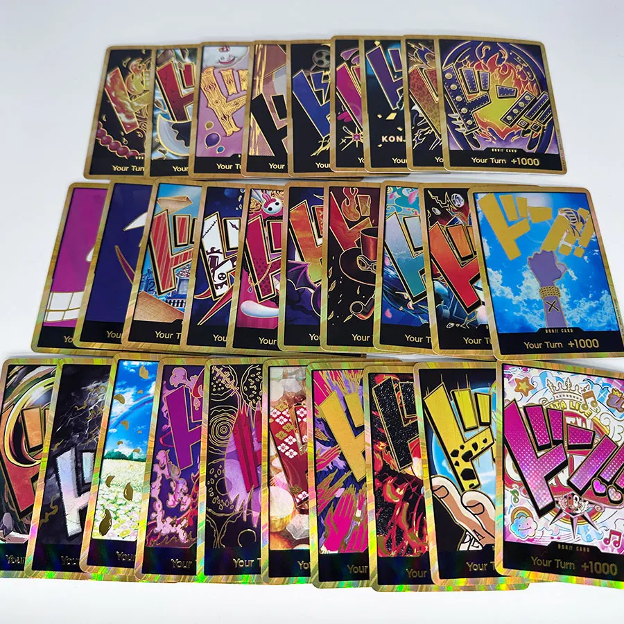 OPCG One Piece PRB-01 Don!! Proxy Cards 30pcs +1000 Don English Luffy Zoro Law Ace Holographic Foil TCG Collection