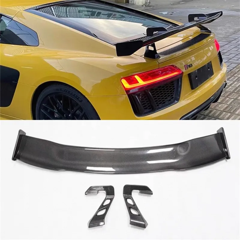 

Для Audi R8 ReaI бампер из углеродного волокна, комплект спойлера на хвостовое крыло