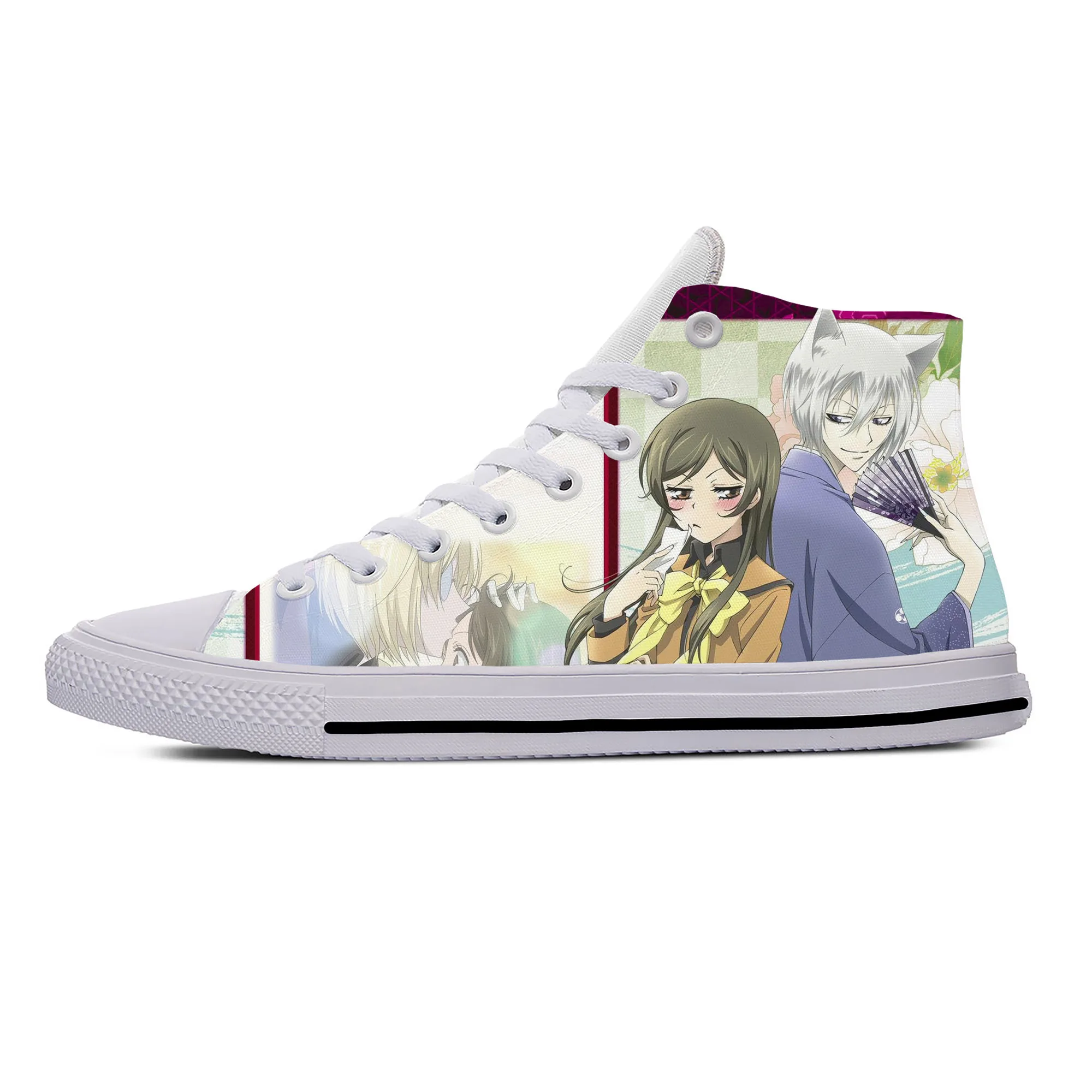 Hot Japanese Anime Manga Kamisama Kiss Love Tomoe Casual Shoes High Top Lightweight Board Shoes Breathable Men Women Sneakers