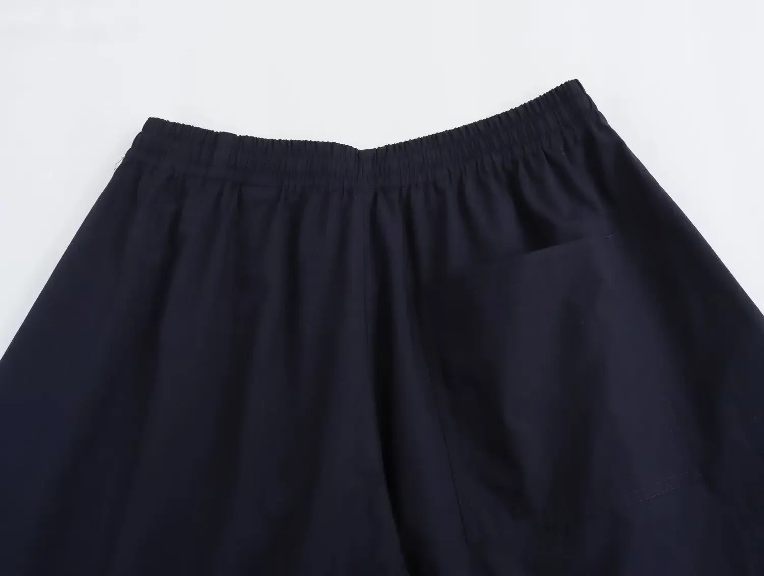 Calça com saia de perna larga feminina, cintura elástica retrô, moda chique, Coringa casual, versão solta, novo, 2021, Mujer