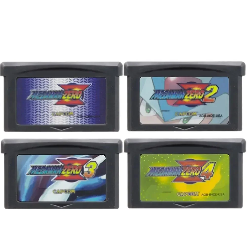 Megaman Zero GBA Series Game 32-bit Video Game Cartridge Console Card Megaman Zero 1 2 3 4 MegaMan & Bass Megaman Red Sun Cards