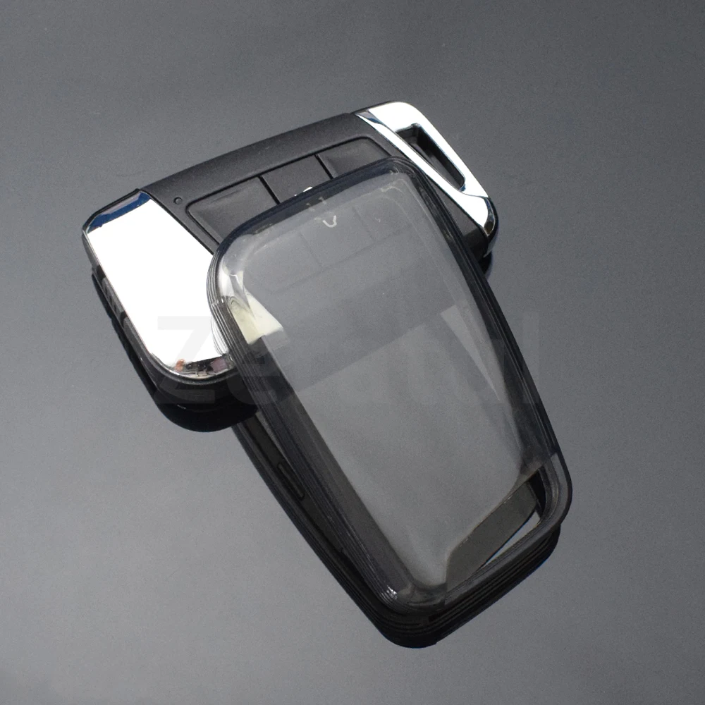 Transparent TPU for VW Volkswagen Magotan Passat B8 Skoda Superb Kodiaq A7 Car Key Case Cover Shell Fob Holder Accessories view 3