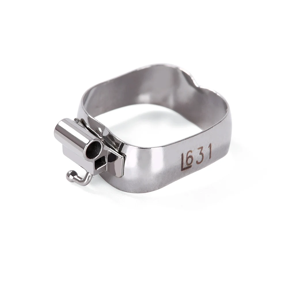 AZDENT 80 Stück/Box Zahnkieferorthopädische Zahnbänder aus Edelstahl mit Bukkalröhrchen First Molar Roth/MBT 022" 16 # -35 # Bukkalröhrchen – Detail 10