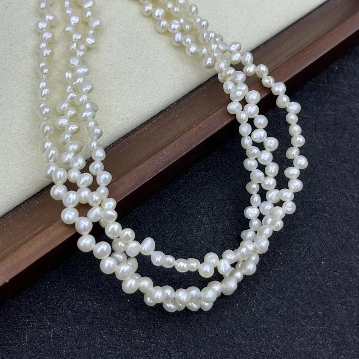

4-5mm 4A Natural Freshwater Purple Yellow White Baroque Pearl Bead Jewelry Make DIY Necklace Bracelet Accessories Women Wedding