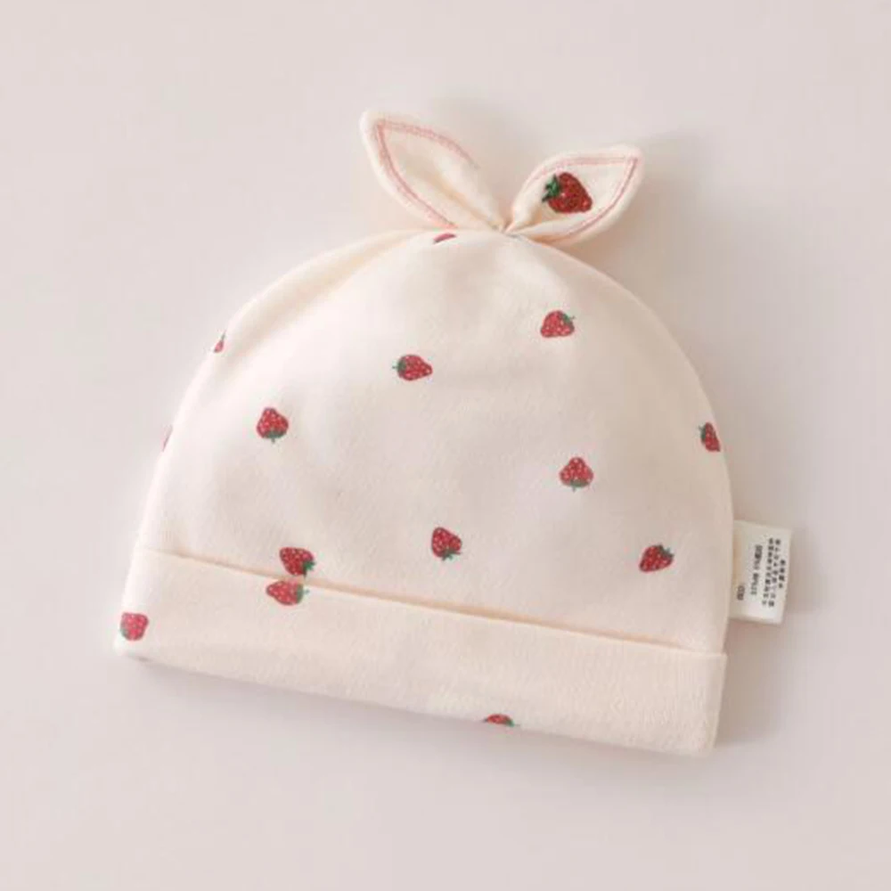 

Baby Caps Cotton Double Layer Baby Hats For Boys Girls Spring Autumn Unisex Newborn Hats Baby Head Protector 0-3 Months