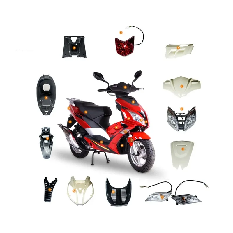 Custom Molding Service Electric Motorcycle Plastic Body Part Full Body Motorcycle Armor Protective Fairing Kit for PCX