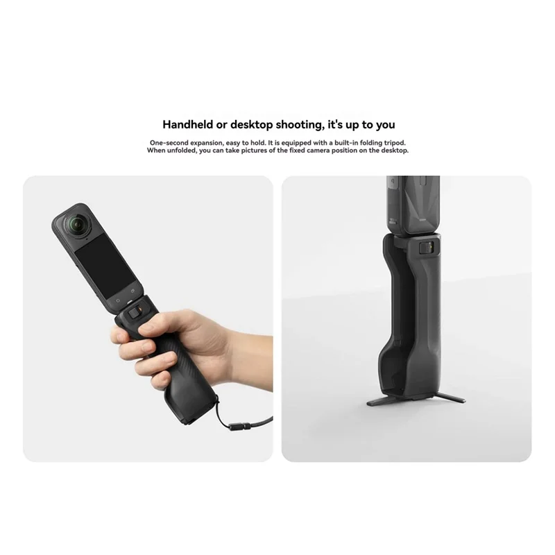 

A33T-For Insta360 X5 Utility Handle Folding Handle For Portable Storage Essential Gear For Insta360 X5
