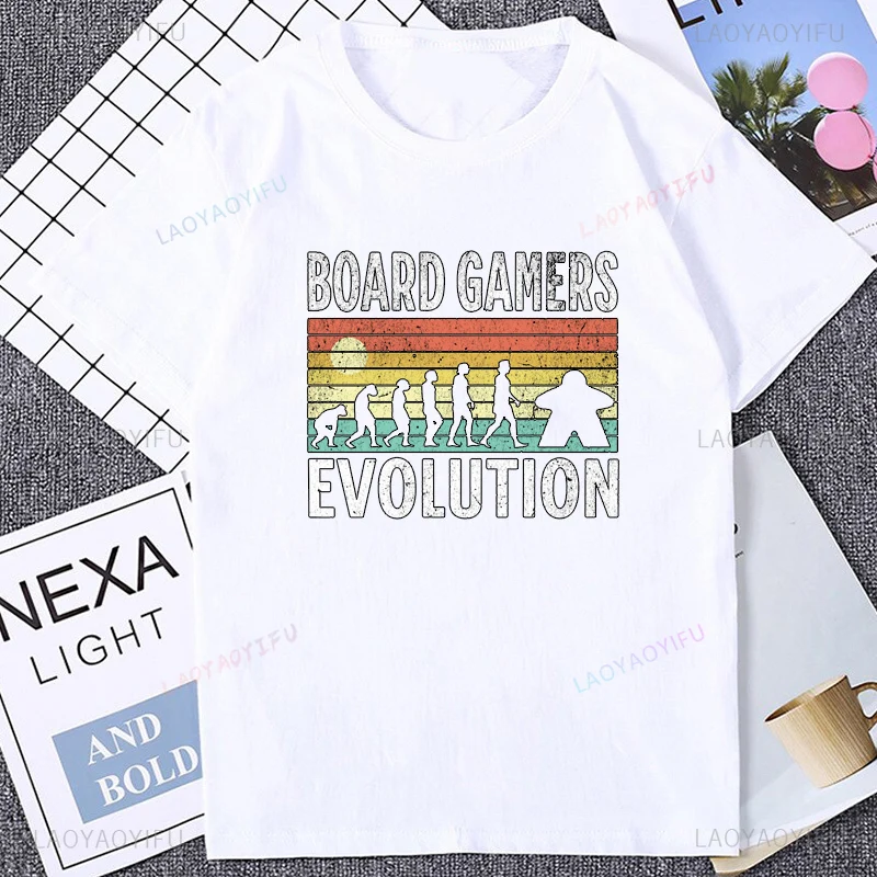 T-shirt pour joueurs de jeux de société, style décontracté, mode hip-hop, en coton, pour homme, style Harajuku, respirant, confortable, style estival, Y2K, t-shirt pour femme.