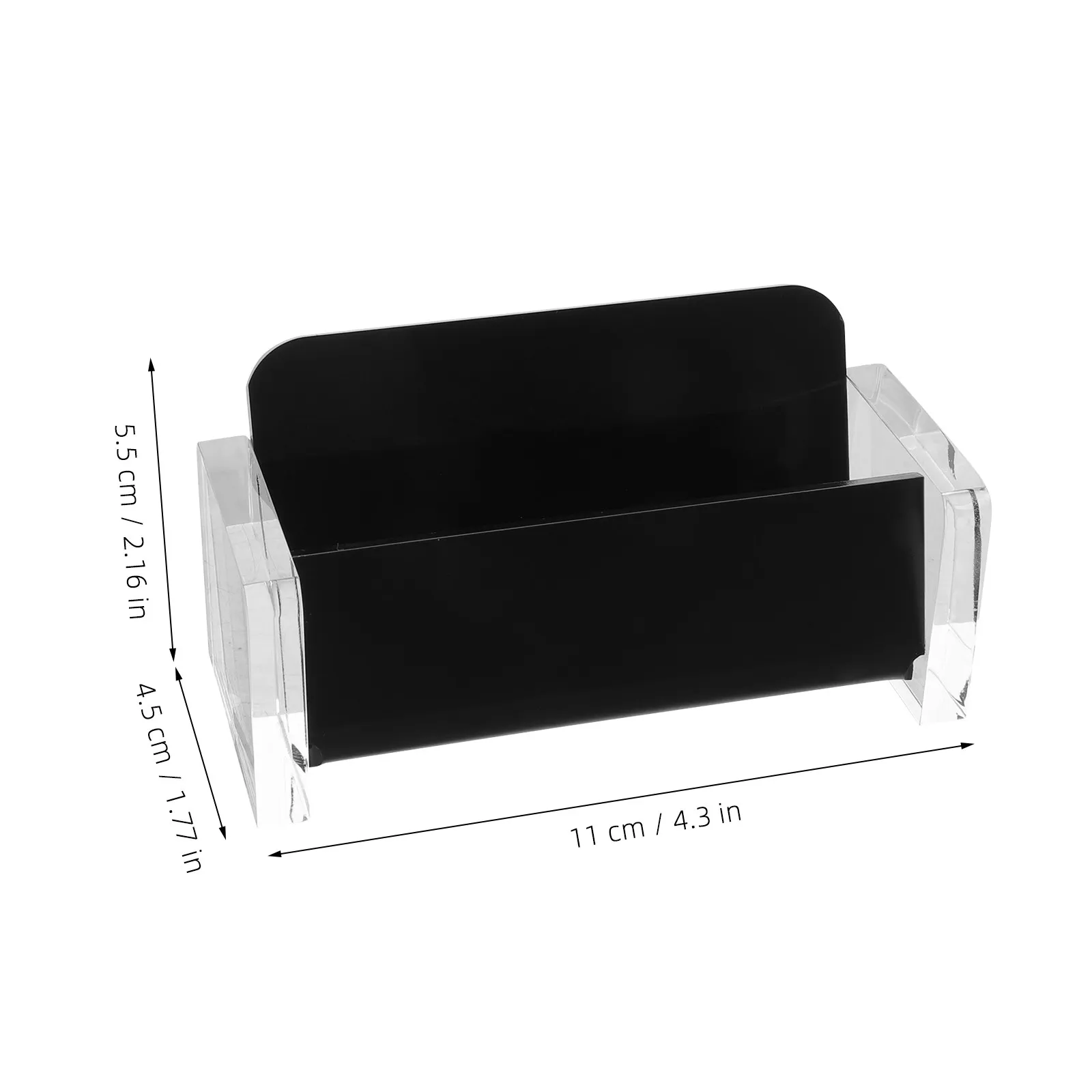 Clear Acrylic Business Card Holder Desktop Stand Office Desk Display Rack for Business Cards Postcards Index Cards Organizer