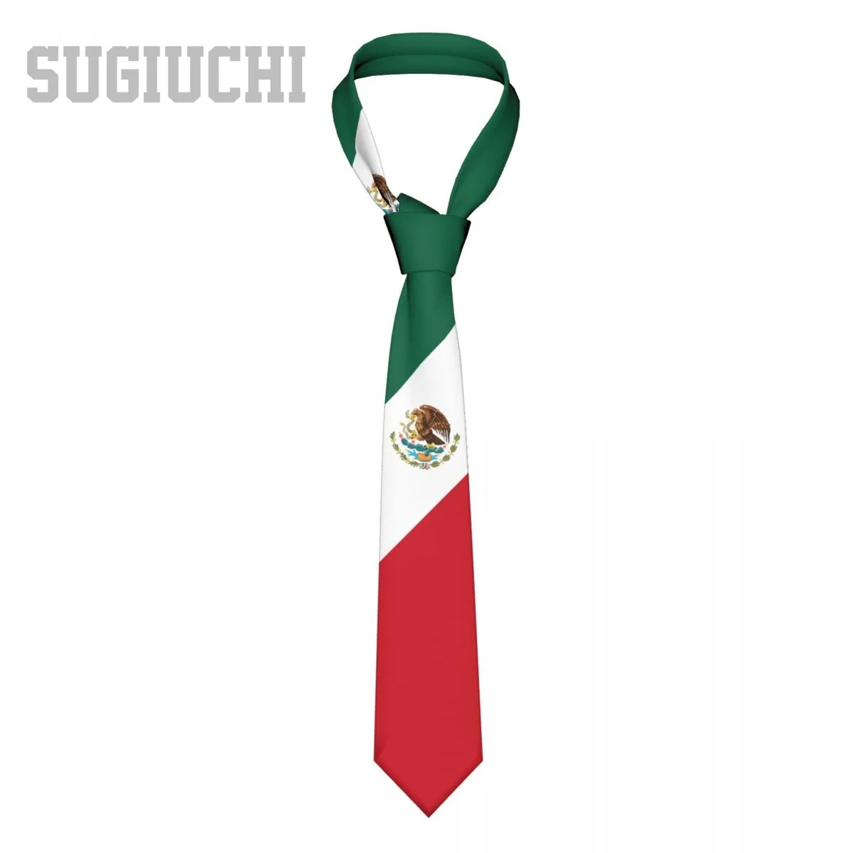 Mexico Flag Emblem Men Women Neck Ties Casual Plaid Tie Suits Slim Wedding Party Business Necktie Gravatas