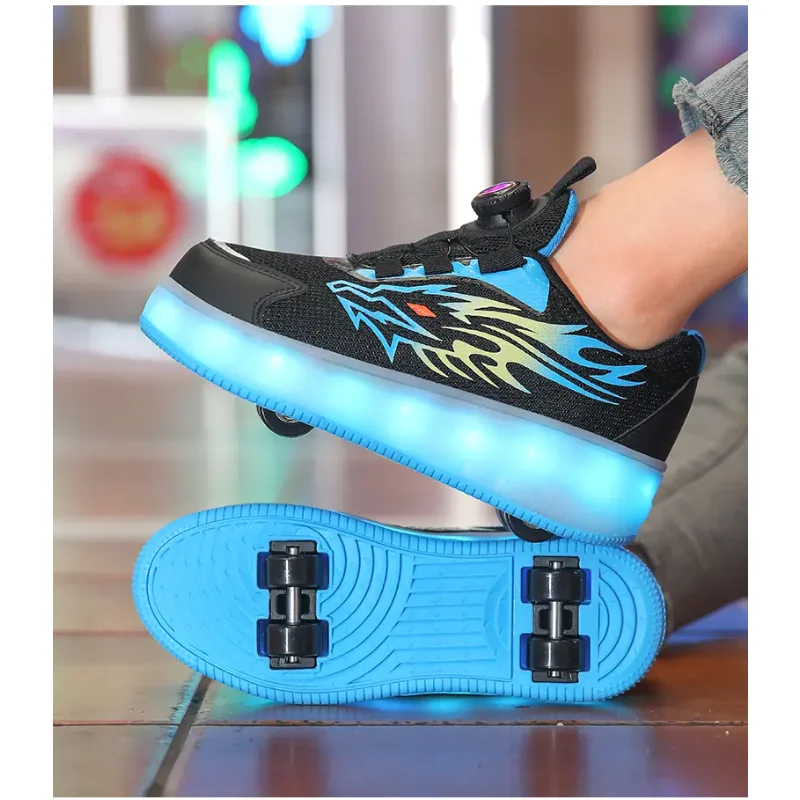 2024 Hot Sale  Heelys Child Cute Roller Skates Sports Skates Flashing Light Girls Gifts  kids sneakers