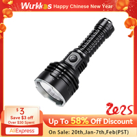 Wurkkos TS30S Pro 21700 Rechargeable Tactical Flashlight  LED USB-C 6000Lm Torch MAX 1086M Stainless Bezel Anduril 2 Power Bank