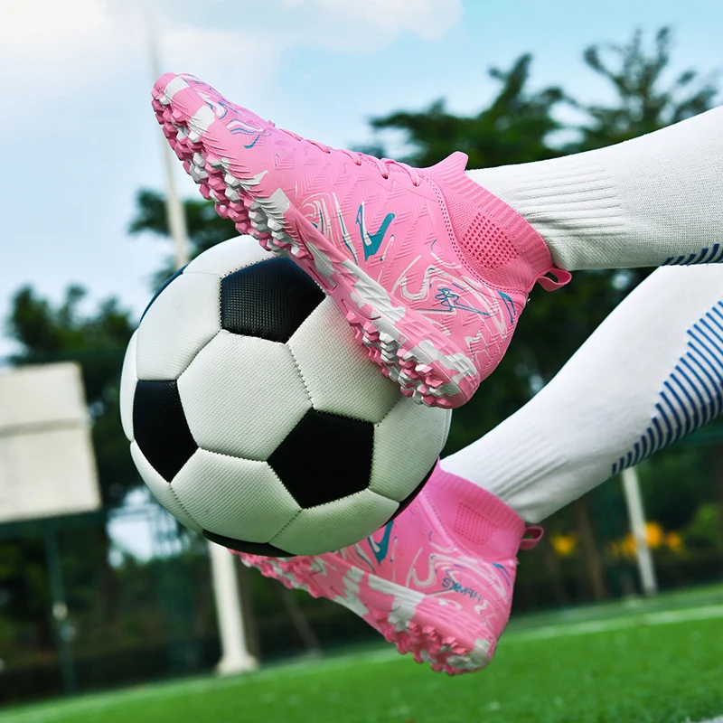 Neue Herren-Fußballschuhe für Rasen, Ultraleichte Sport-Indoor-FG-Turf-Futsal-Erwachsenen-Fußballstiefel, Rutschfeste Komfortable Stollenschuhe – Detail 28