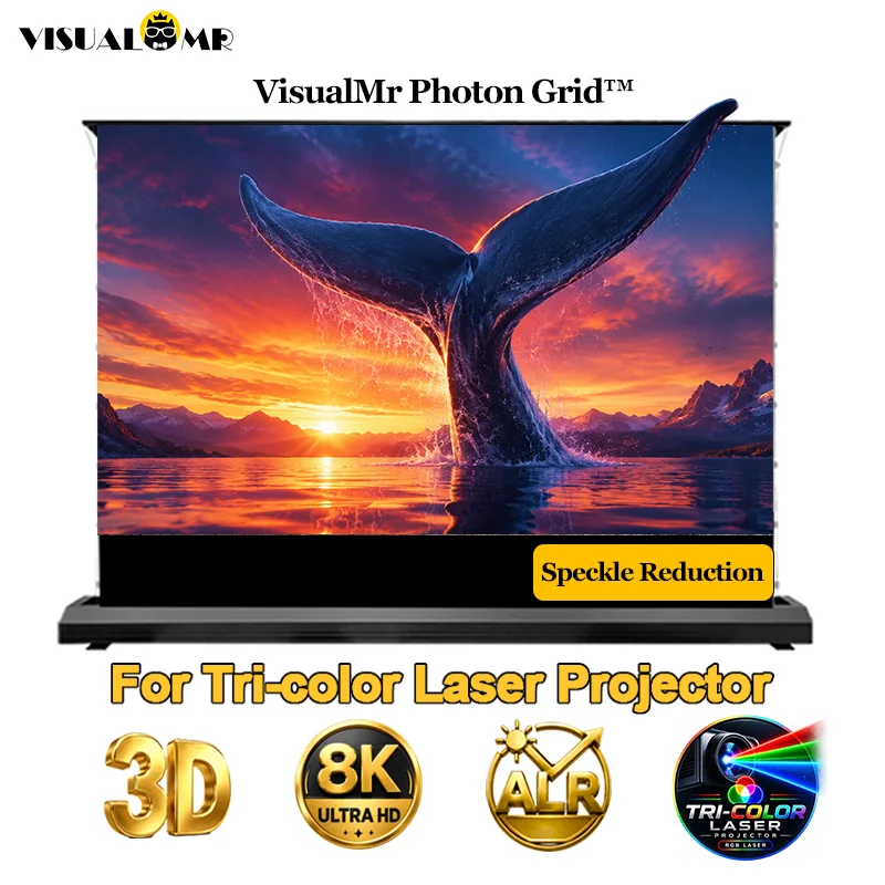 Home Cinema Projector Screen - Electric Floor Rising ALR Projection Screen