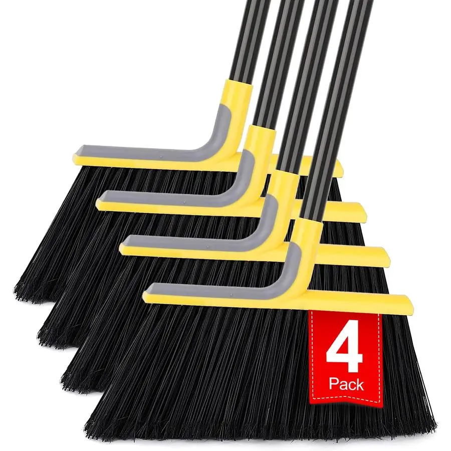 

Packs Outdoor Broom for Floor Cleaning with 58 Long Handle, HeavyDuty Commercial Brooms for Sweeping Indoor Outdoor Courtyard Re