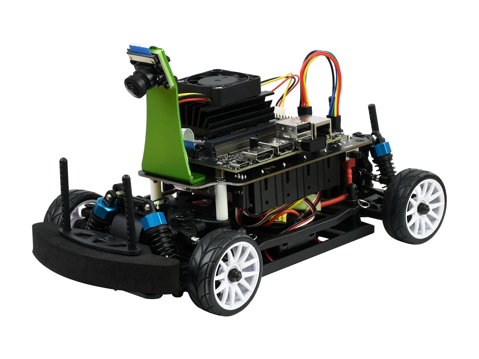 JetRacer Pro 2GB AI Kit Acce، بدون Jetson Nano، حزمة الملحقات، روبوت AI يعتمد على مجموعة المطور Jetson Nano 2GB