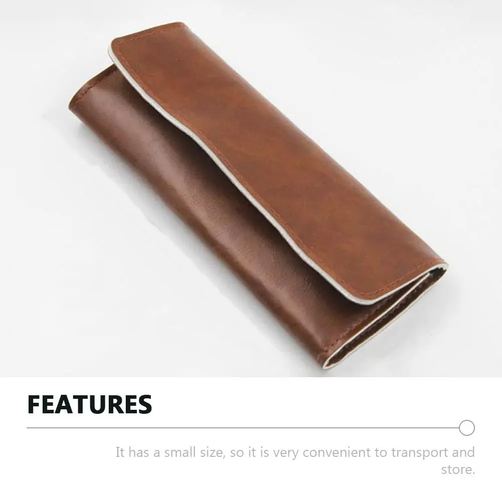 Bolsa de Pu para pinzas de pestañas, contenedor de herramientas de maquillaje resistente al polvo y al desgaste, bolsa de almacenamiento para extensión de pestañas postizas, organizador de Clip, 1 ud.