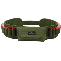 Tourbon Hunting Accessories Shotguns 12/16/20 Gauge Ammo Shells Bandolier Cartridge Nylon Belt Holder 20 Rounds 35.5''-44.5''