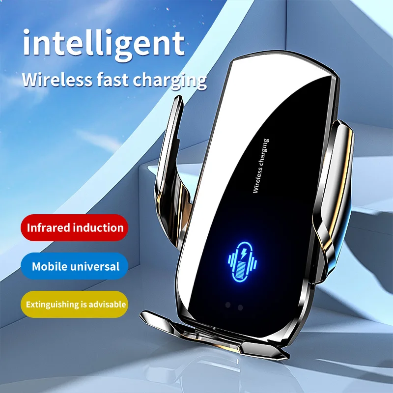 

Wireless Car Phone Holder 15W Wireless Car Phone Holder Stand for iPhone 15 14 13 12 Samsung Xiaomi Car Air Vent Phone Mount