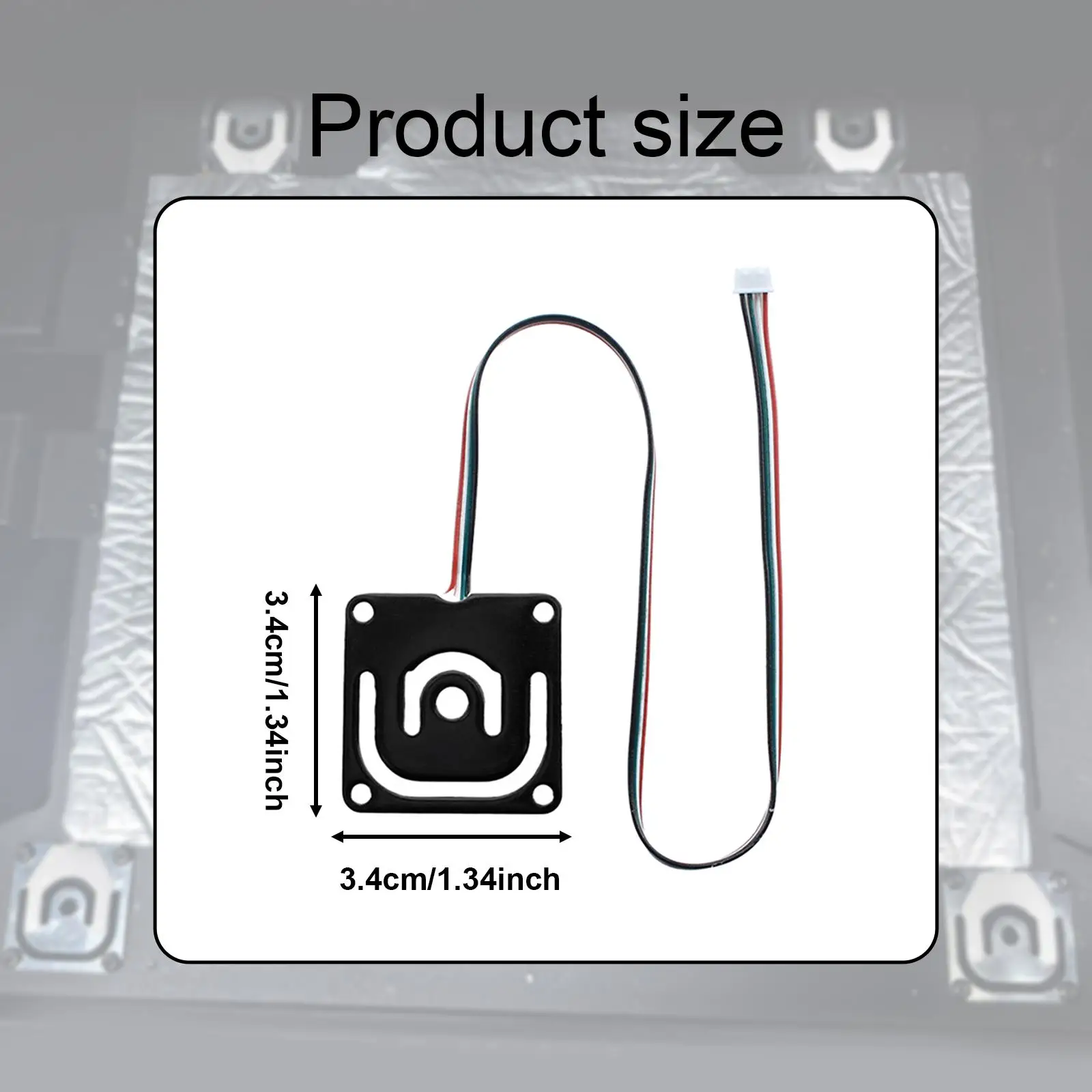 Датчик давления горячей кровати, тензодатчик, компактный, легкий, простой в установке, простой в использовании, аксессуары для 3D-принтеров, термостойкость