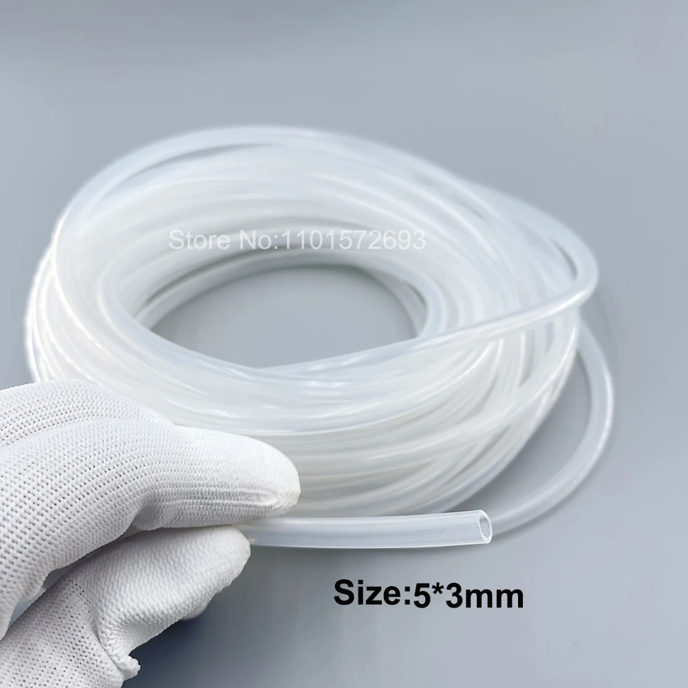 10Meters Soft Ink Hose Tube Silicone Rubber Tubing 4X2MM 5X3MM 6X4MM for Ink Pump/Cap Top/Printhead/Syring Roland Mutoh Xuli