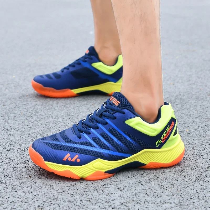 Men Women Badminton Shoes Outdoor Breathable Ladies Gym Training Sneakers White Green Man Tennis Shoes Trainer Plus Size