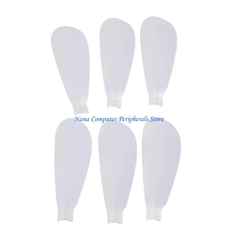 F68C 6Pcs ABS Replacement Blade For E27 Ceiling Fan Light Indoor Ceiling Fan E27