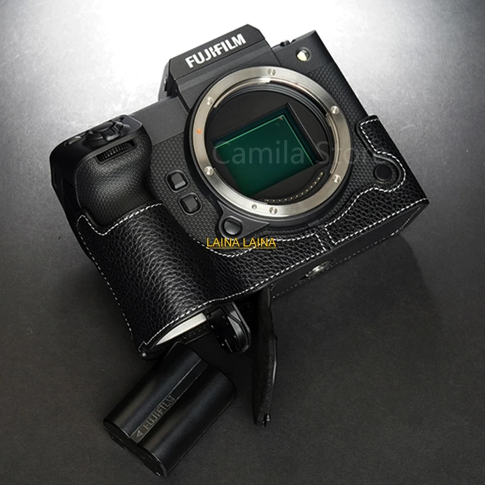 

НОВЫЙ чехол ручной работы из натуральной кожи для фотоаппарата Fujifilm FUJI GFX100 ii, защитный футляр-коробка, базовый корпус