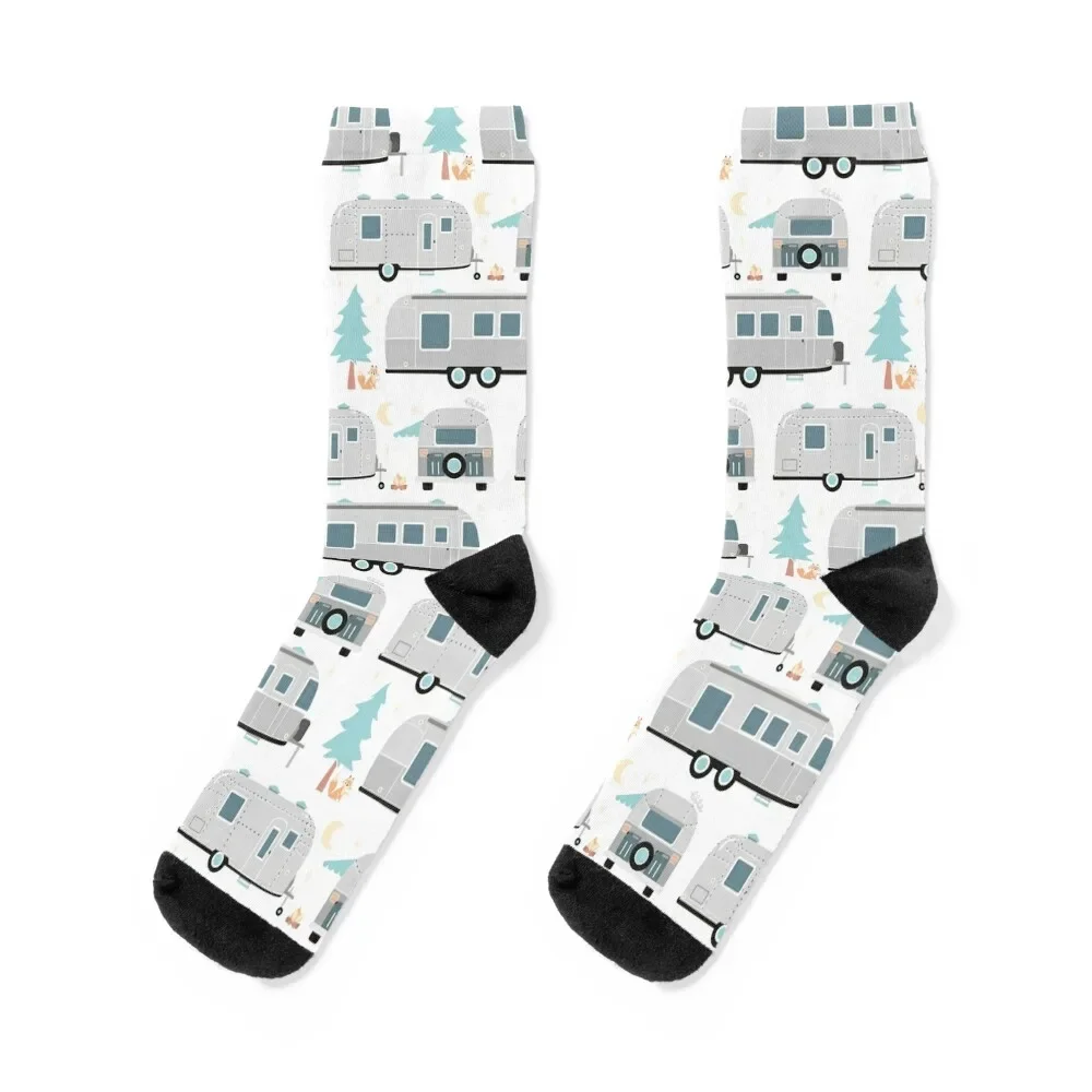 

Cute Airstream pattern Socks Children's christmas gift Rugby Socks Men Women's