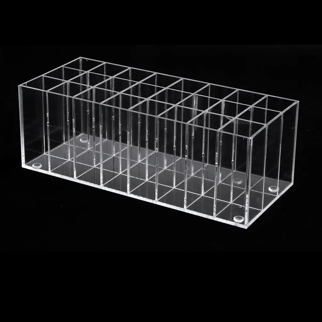 1 Piece Transparent Cosmetic Makeup Organizer for , Brushes, Bottles, and , Display Rack Holder(24 Slots)