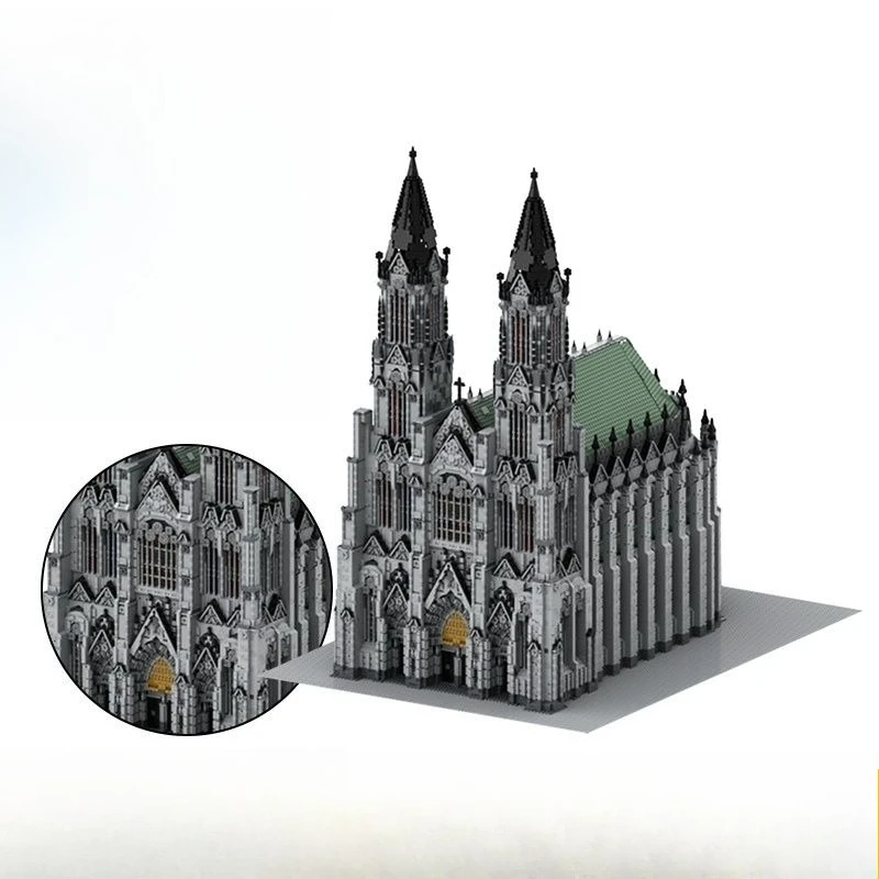 

Cathedral street view series model small particle assembly building block puzzle