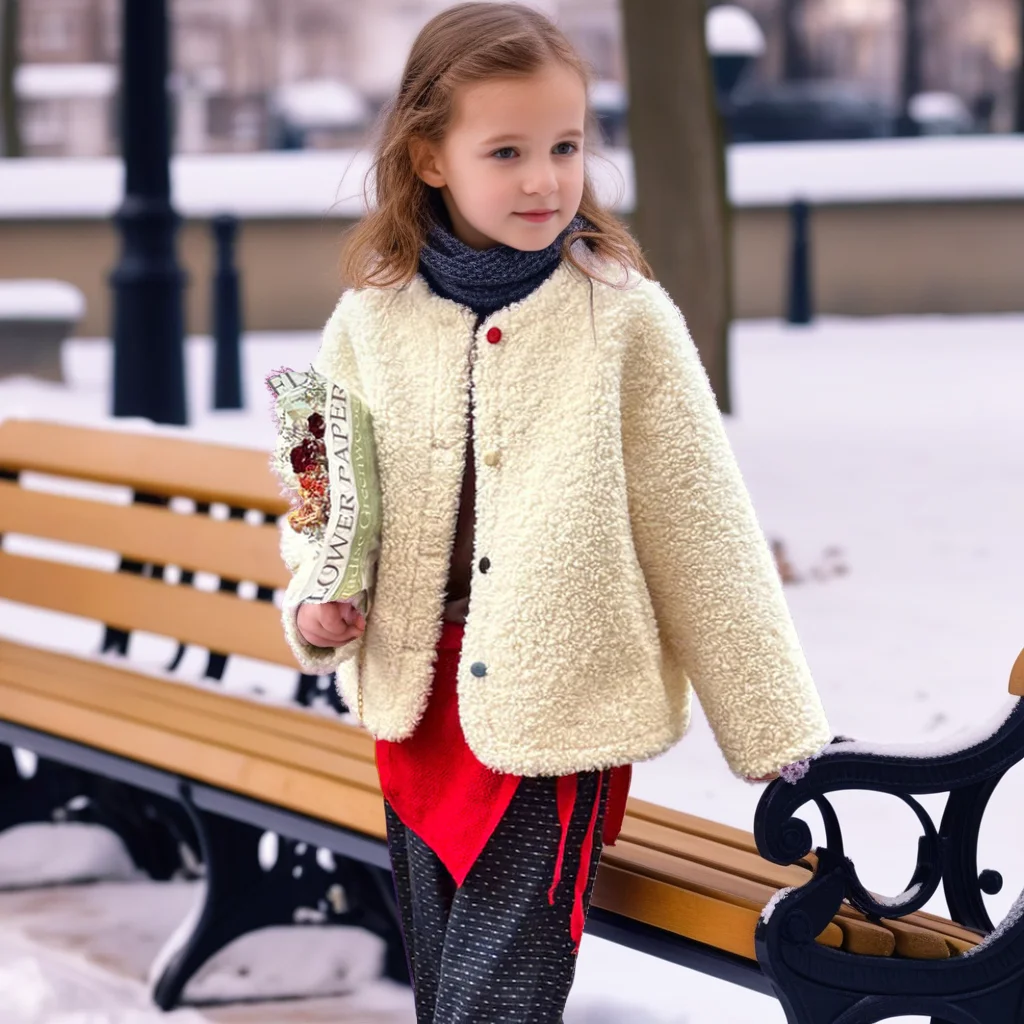 

Girls Winter Jacket Fashion Thicken Warm Fake Fur Coat for Kids White Elegance Daily Children Outerwear Girl New Year Clothes