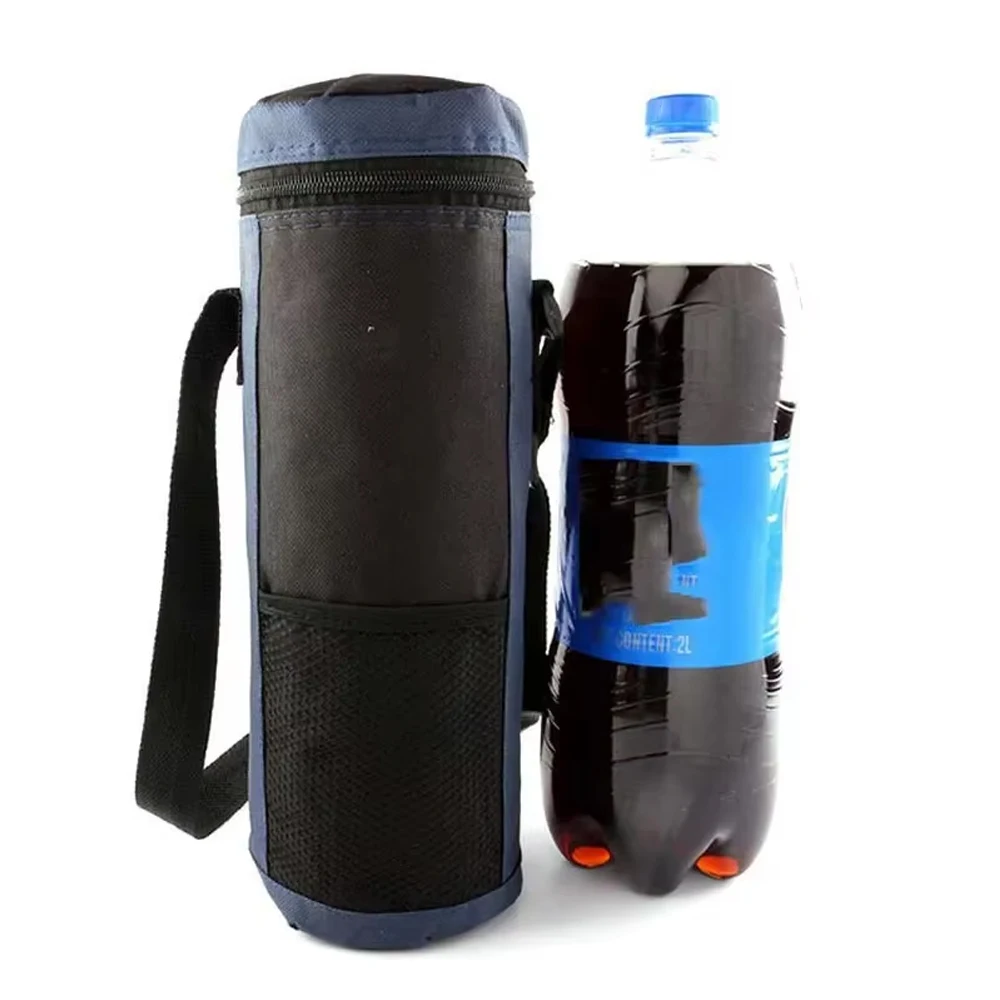 Isolierte Kühltasche aus Oxford-Gewebe für Outdoor, Camping und Reisen, Tragbare Isolierhülle für Wasserflaschen, Getränkehalter
