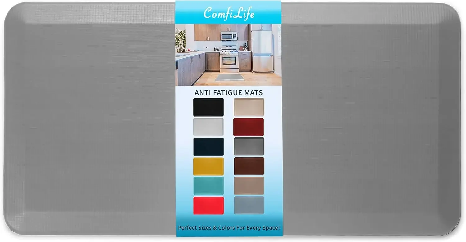 

Anti Fatigue Floor Mat 3/4 Inch Thick Perfect Kitchen Mat, Desk Mat Durable Resistant Non-Slip Bottom