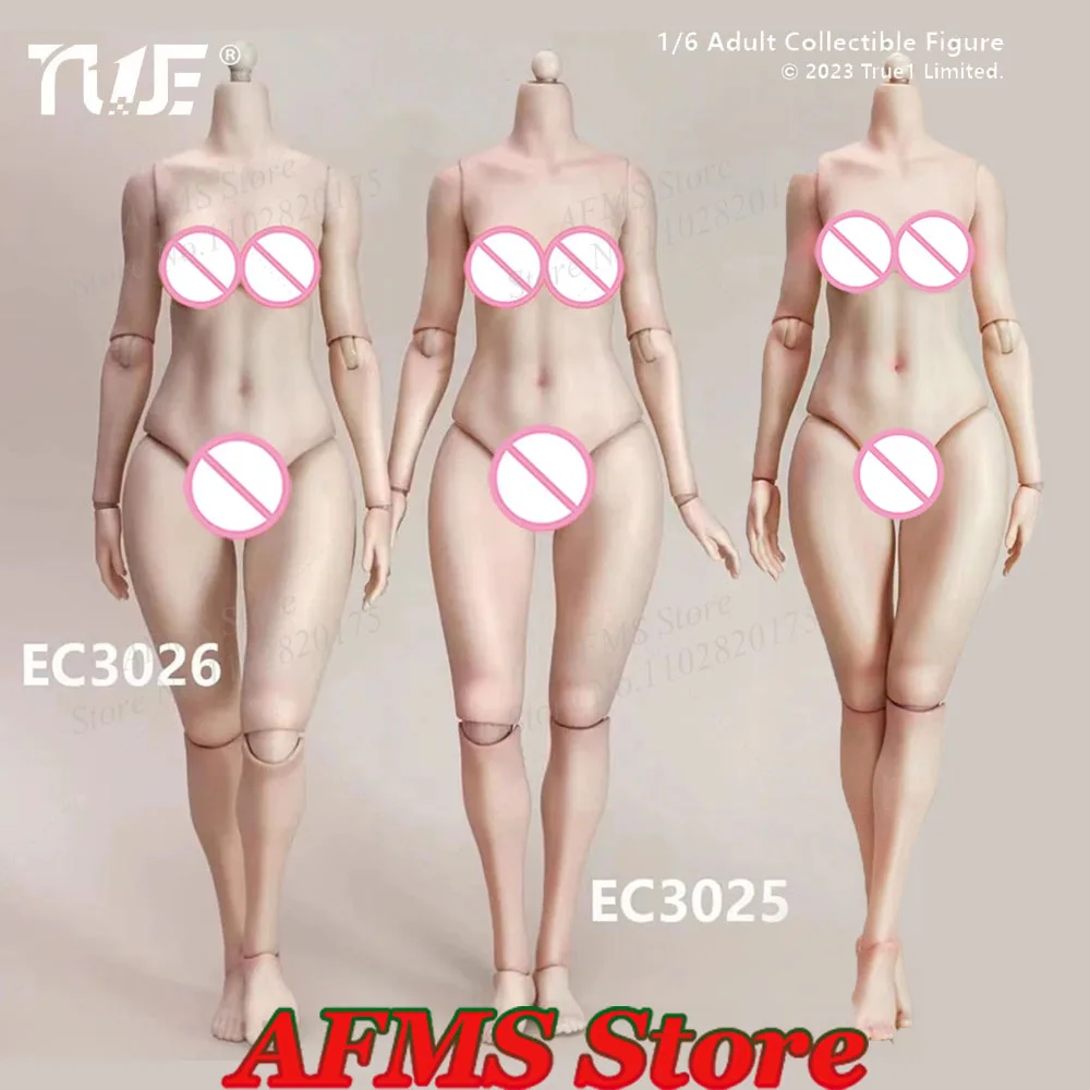 True1Toys EC3025 EC3026 1/6 Scale Collectible Figure Body Flexible Yoga Peach Buttock Joint Model 12Inch Female Soldier