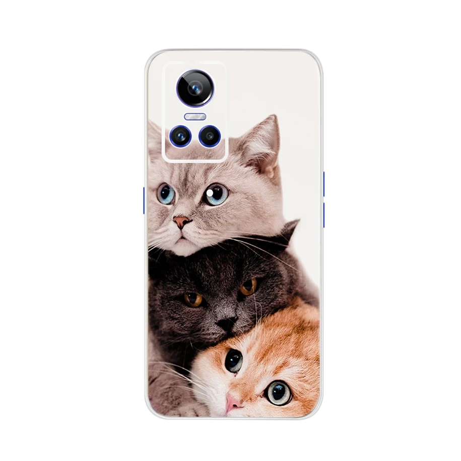 For Realme GT Neo3 Case Cover For Realme GT Neo 3 150W Bumper Soft Lovely Cat Wolf Silicone Phone Funda For Realme GT Neo3 Coque