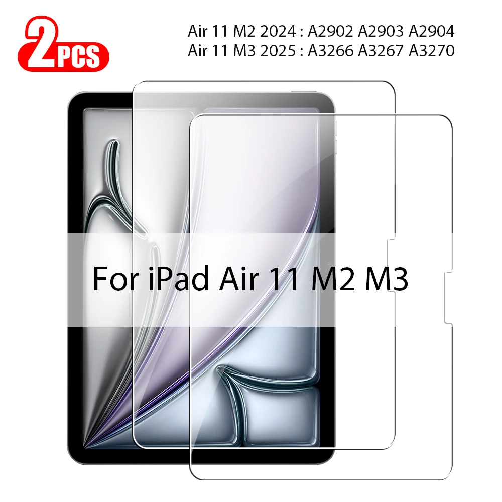 Gehärtetes Glas für Ipad Pro 13 M5 M4 2025 12,9 Air 11 5 4 3 2 M3 M2 Displayschutzfolie A16 10 9 9th 10th Generacion Mini 7 6 Film